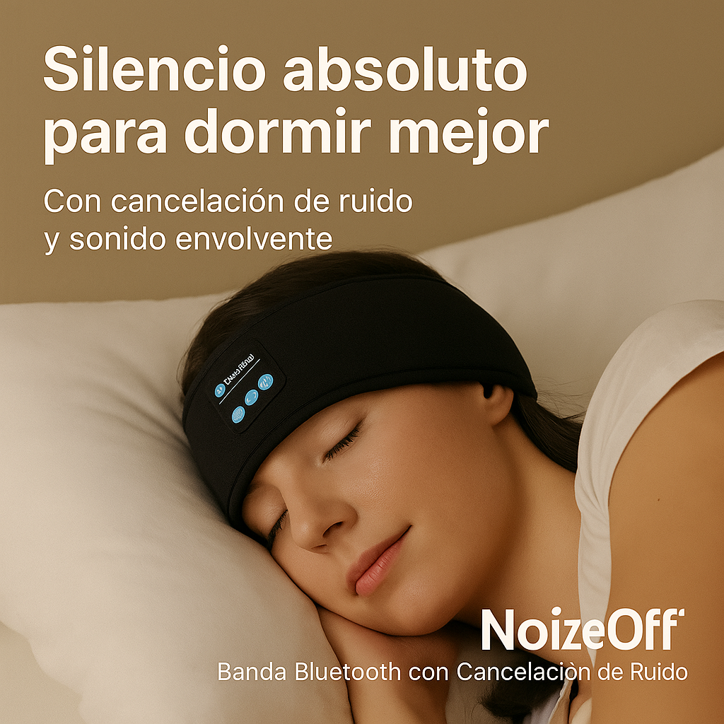 NoizeOff™ – Banda Bluetooth con Cancelación de Ruido