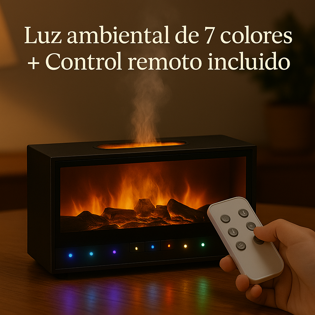 Difusor Chimenea ZenFlame™ 4 en 1 | Aromaterapia, Estilo y Relajación
