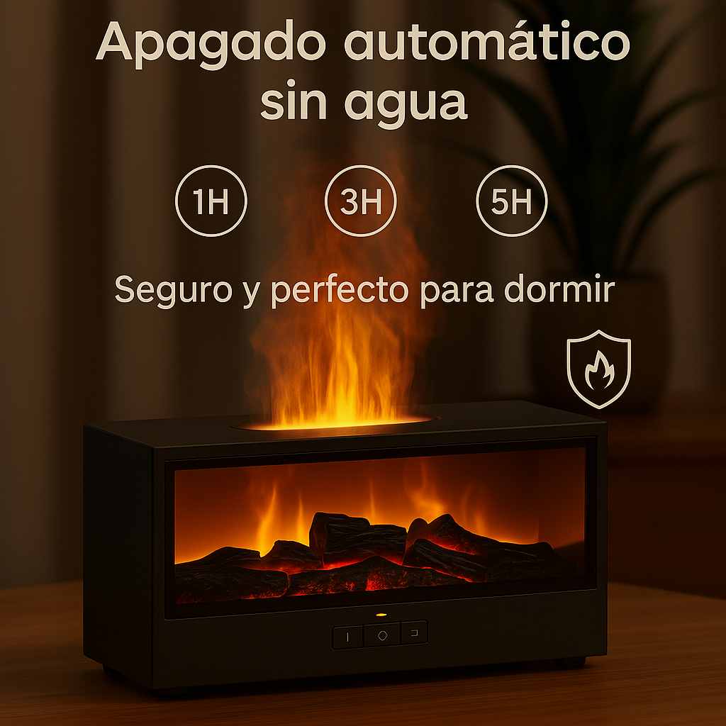 Difusor Chimenea ZenFlame™ 4 en 1 | Aromaterapia, Estilo y Relajación