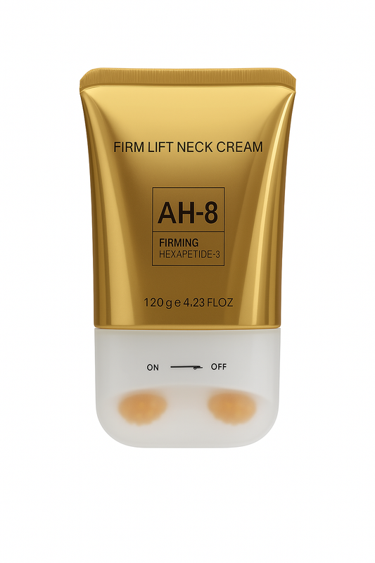 Crema Reafirmante Cuello NeckLift AH-8 con Masajeador 360° | Reduce Líneas y Flacidez