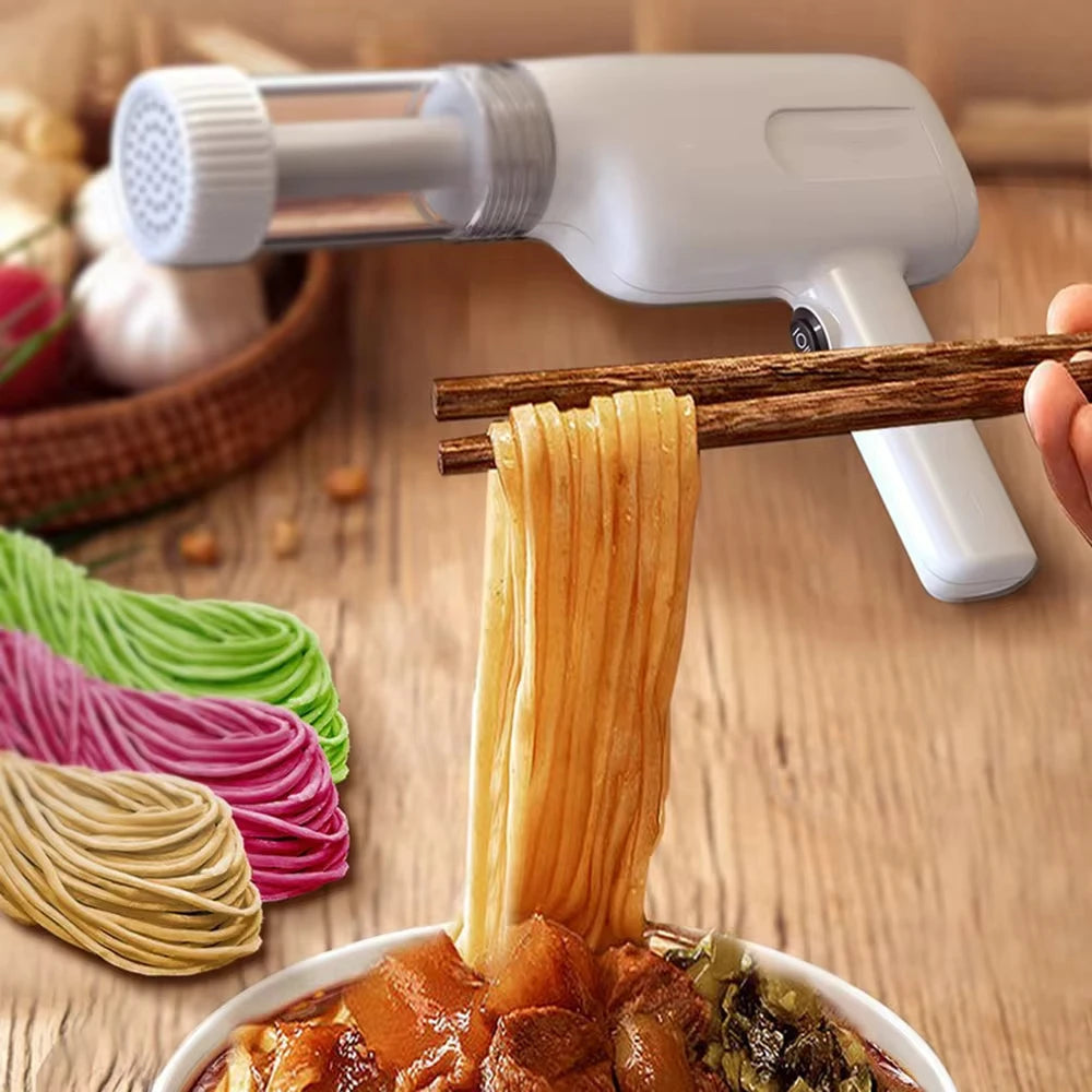 LivitNow™ – Máquina Eléctrica de Pasta Casera con 6 Moldes Intercambiables