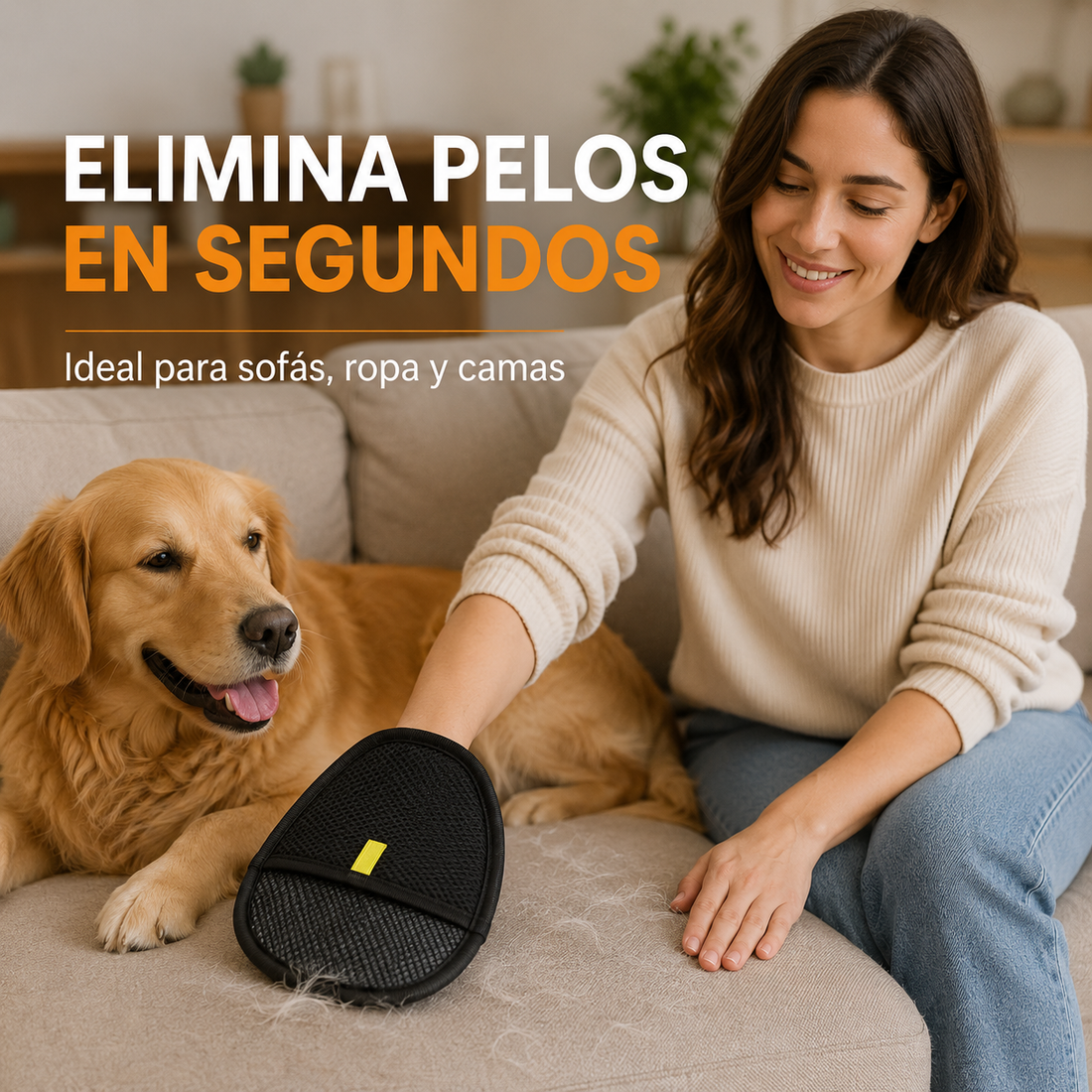 Guante antipelo PetCleanPro para reducir el pelo y la caspa que causan alergia en casa en invierno