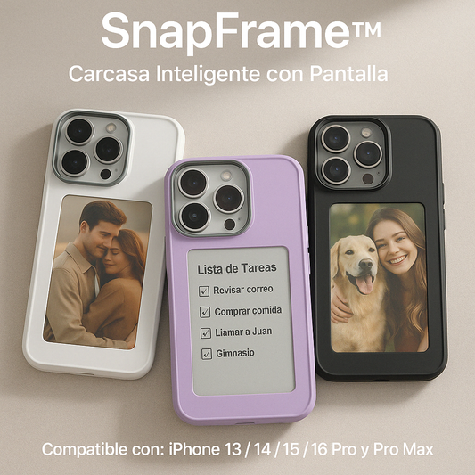 SnapFrame™ – Carcasa Inteligente con Pantalla