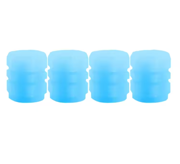 GlowCaps™ – Tapas Fluorescentes para Válvulas de Ruedas (4 un.)