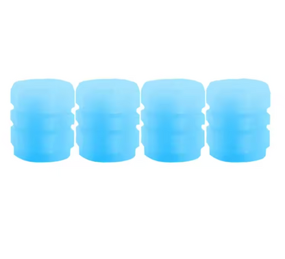 GlowCaps™ – Tapas Fluorescentes para Válvulas de Ruedas (4 un.)