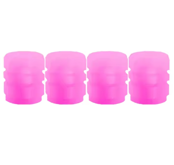GlowCaps™ – Tapas Fluorescentes para Válvulas de Ruedas (4 un.)