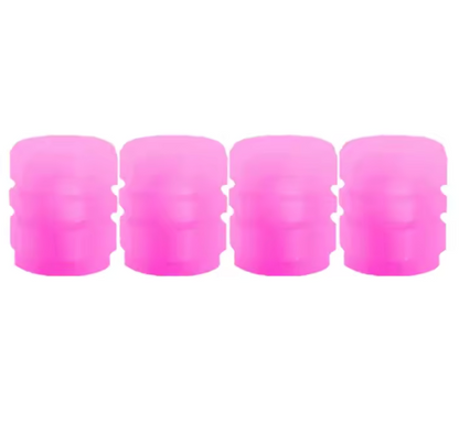 GlowCaps™ – Tapas Fluorescentes para Válvulas de Ruedas (4 un.)