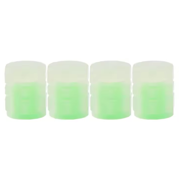 GlowCaps™ – Tapas Fluorescentes para Válvulas de Ruedas (4 un.)