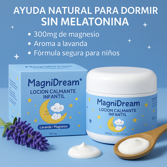 MagniDream™ – Loción Calmante Infantil Nocturna con Magnesio y Lavanda