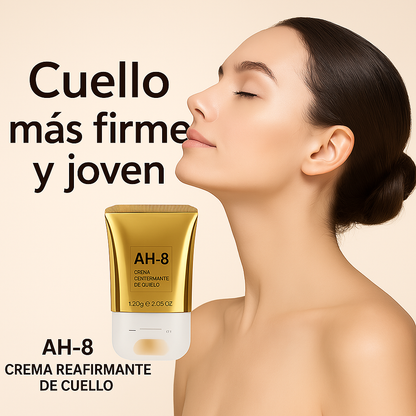Crema Reafirmante Cuello NeckLift AH-8 con Masajeador 360° | Reduce Líneas y Flacidez