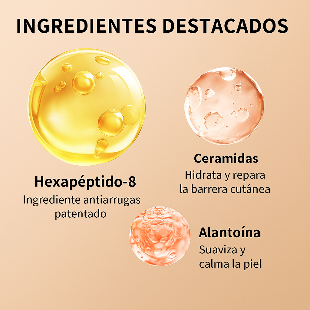 Crema Reafirmante Cuello NeckLift AH-8 con Masajeador 360° | Reduce Líneas y Flacidez