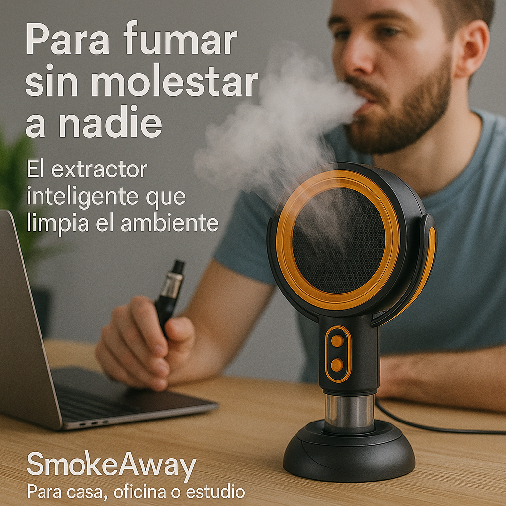 SmokeAway™ | Extractor Portátil para Cocina o Fumadores