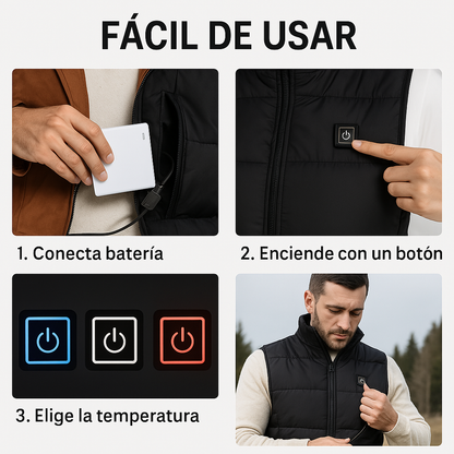Chaqueta Calefaccionada Unisex WarmEdge™ con Control de Temperatura