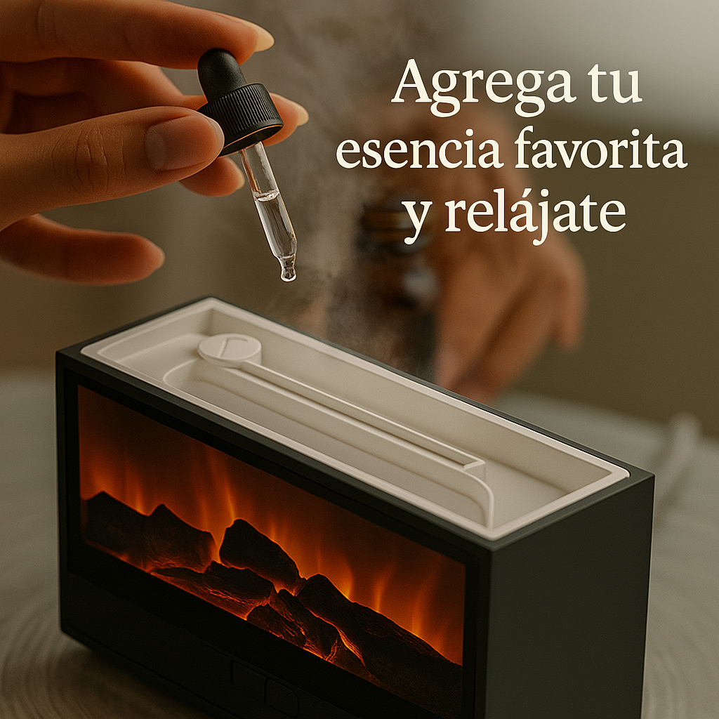 Difusor Chimenea ZenFlame™ 4 en 1 | Aromaterapia, Estilo y Relajación