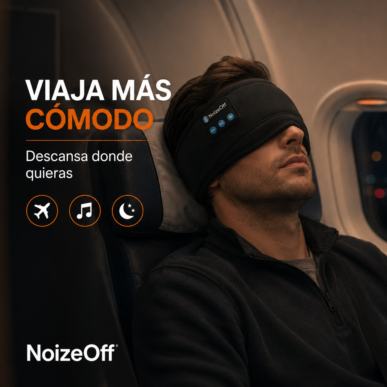 NoizeOff™ – Banda Bluetooth con Cancelación de Ruido